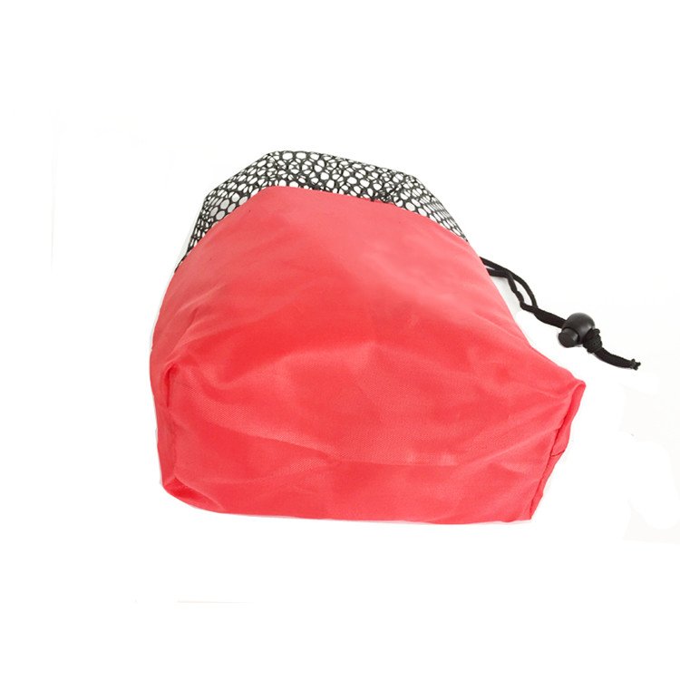 Premium Drawstring Mesh Bag Sport Gym Ice Hockey Mesh Bag Custom Logo Polyester Mesh Drawstring Bag
