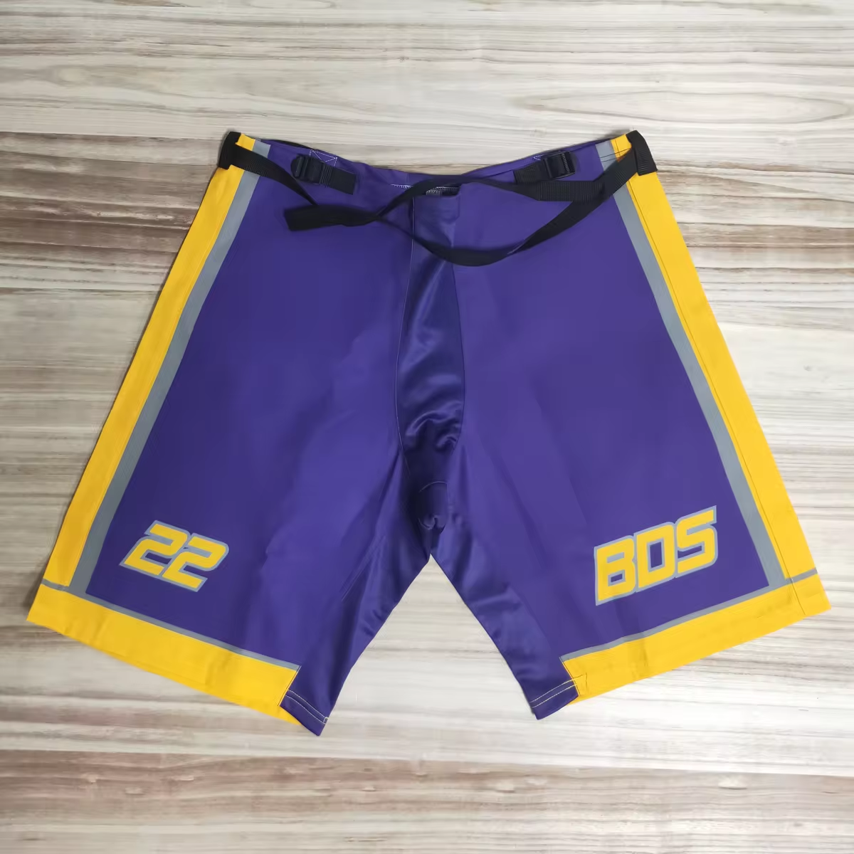Custom any embroidery logo name number Size Men reversible Sublimated Ice Hockey shells ice hockey pants shorts