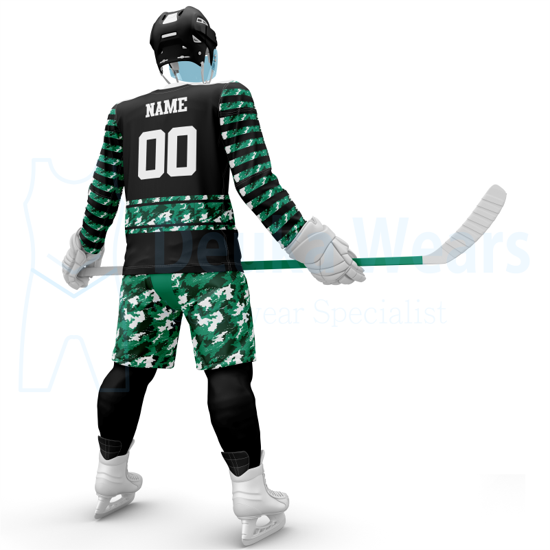OEM High Quality 100% Polyester Factory Made Custom Ice Hockey Uniforms & Jerseys Customized Sports Wears