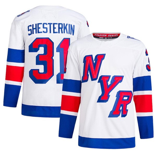 Men's New York #16 Vincent Trocheck #31 Igor Shesterkin Royal Stitched Jersey