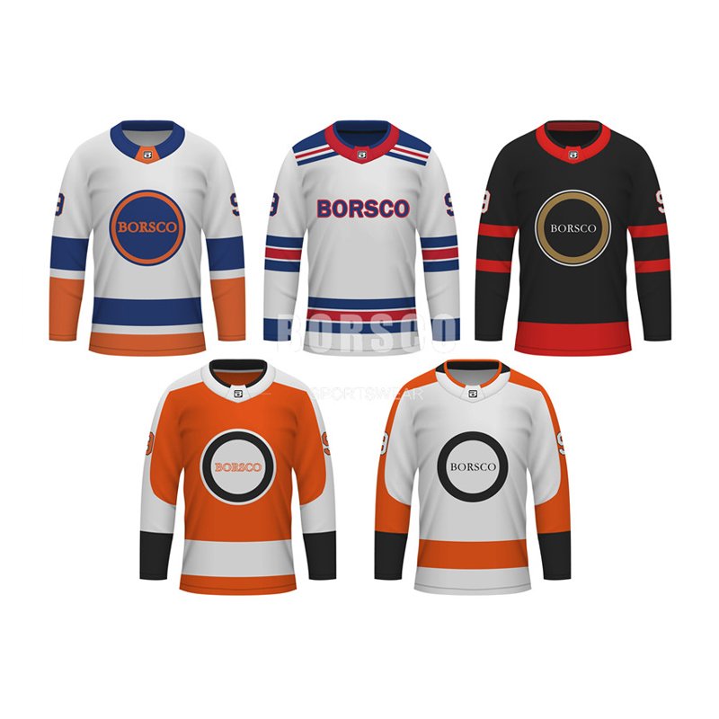 Custom Team Hockey Jersey Mens Streetwear Ice Hockey Jersey Streetwear Hockey Jersey Sublimated Custom