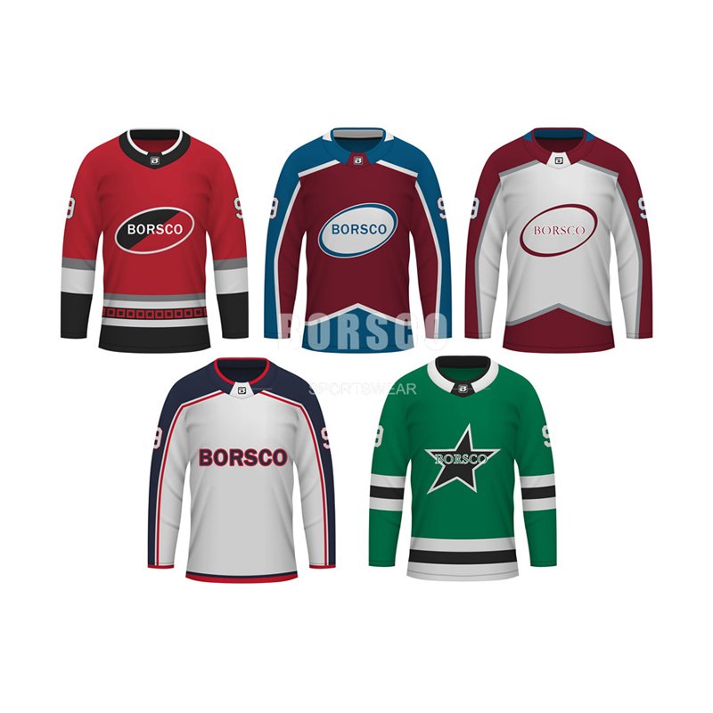 Custom Team Hockey Jersey Mens Streetwear Ice Hockey Jersey Streetwear Hockey Jersey Sublimated Custom