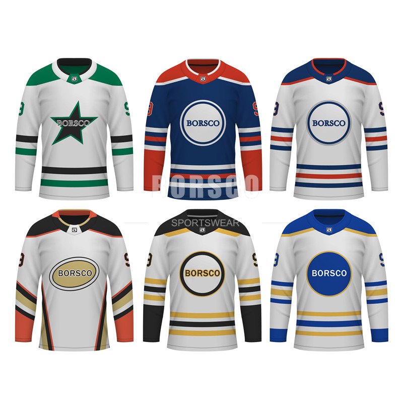 Custom Team Hockey Jersey Mens Streetwear Ice Hockey Jersey Streetwear Hockey Jersey Sublimated Custom