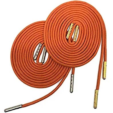 Waxed shoe laces for ice hockey