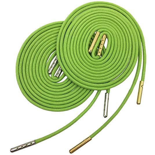 Waxed shoe laces for ice hockey