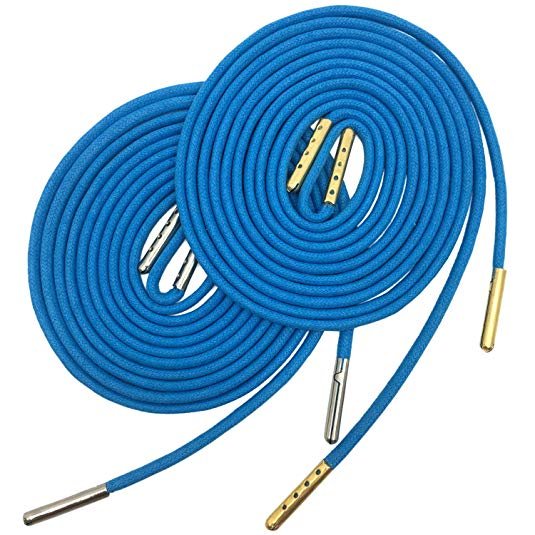 Waxed shoe laces for ice hockey