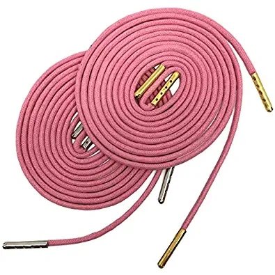 Waxed shoe laces for ice hockey