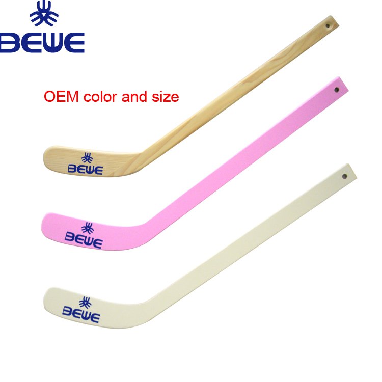 new good price promotional gifts custom logo OEM printed or blank 18'' plastic and 24'' wood mini hockey stick