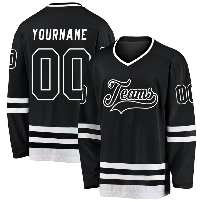 Custom Sport Wear Ice Hockey Uniform Jacket Clothing V-neck Adult Plaid Camo Hockey Jersey