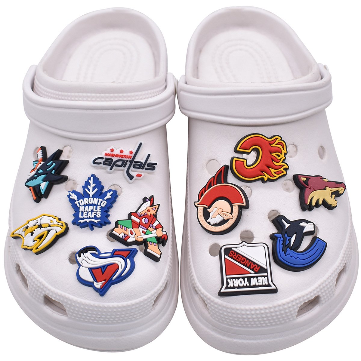 2024 Hot Sales New Arrival Canada Hockey Sports Team Logo Shoe Charm Nhl Hockey Shoe Charm silicone charms Kids Gift