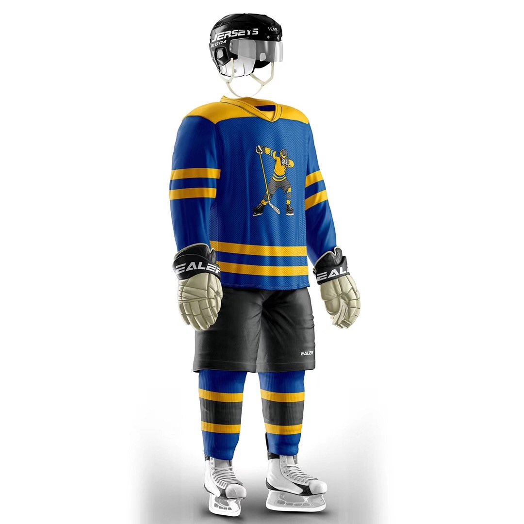 hockey socks and jerseys sublimated team ice hockey uniform set