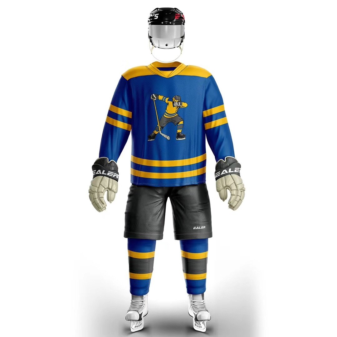 hockey socks and jerseys sublimated team ice hockey uniform set