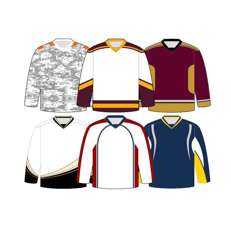 Custom Logo Professional Team Ice Hockey Jersey Tackle Twill Embroidery Adult Polyester Ice Hockey Uniform