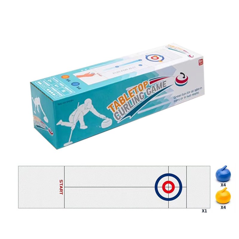 Factory selling mini Battle table curling indoor parent-child interactive ice hockey board game