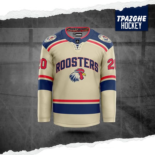 BETHERIVAL custom sublimated goalie cut hockey jersey made in china