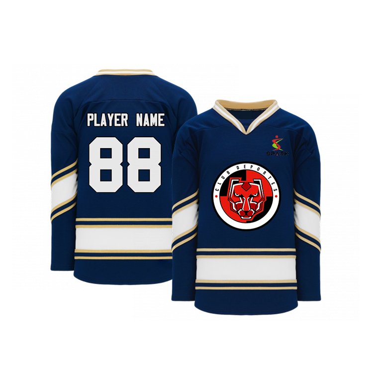 Custom Logo 100% Polyester Unisex Ice Hockey Jerseys OEM Team Name Sports Wear for Adults