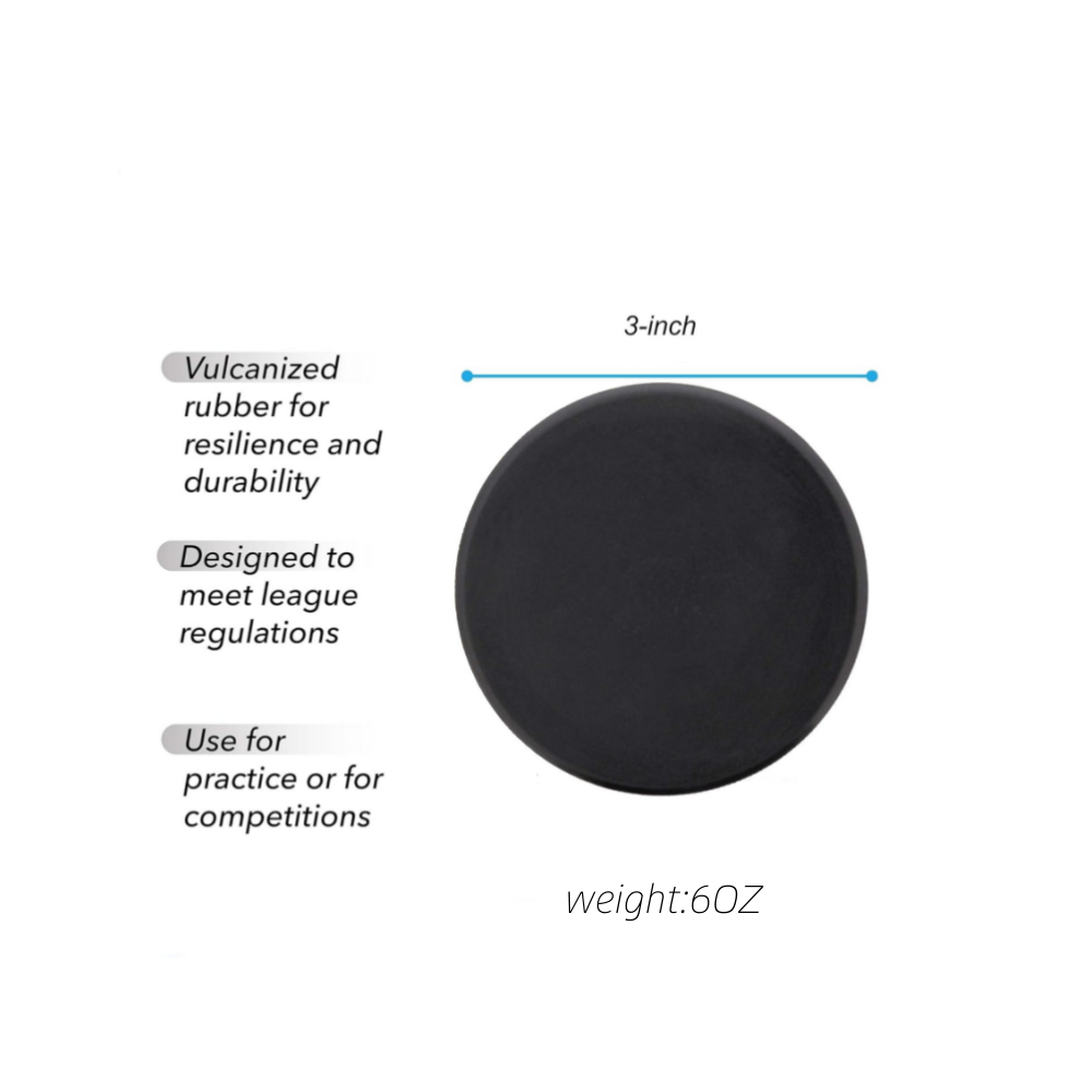Wholesale Price Factory Direct Sale High Quality Ice Hockey Puck Customized Printing Logo Rubber Solid Official Ice Hockey Pucks