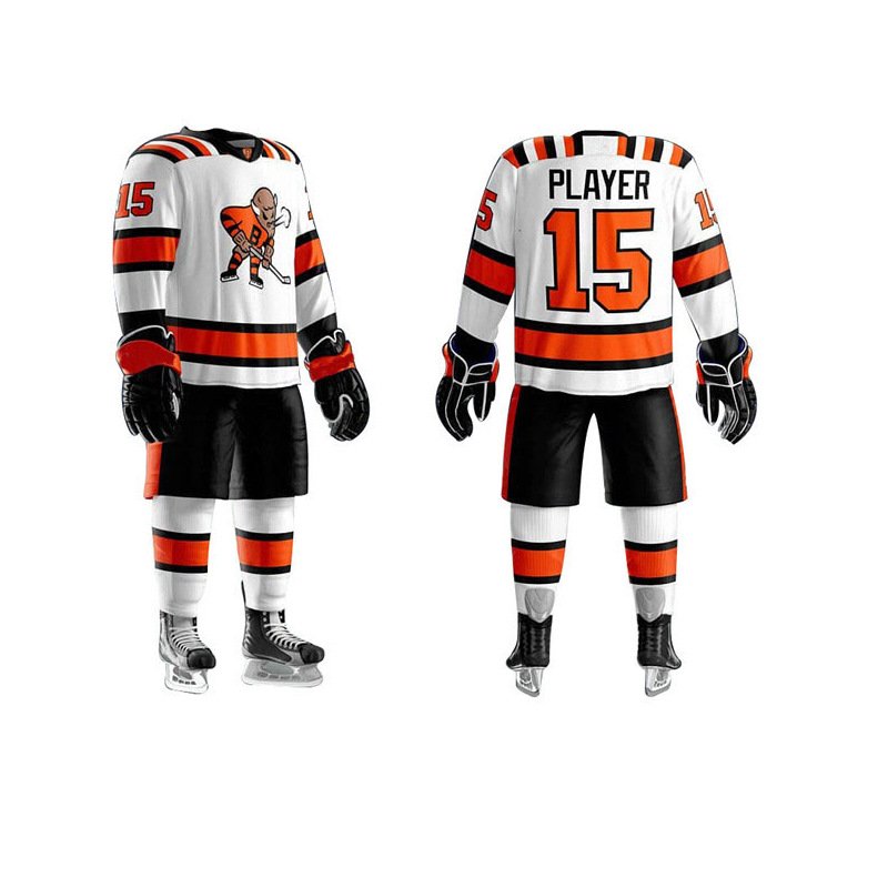 Cheap Wholesale Practice Full Sublimation Printing 100% Polyester Custom Ice Hockey Goalie Jersey