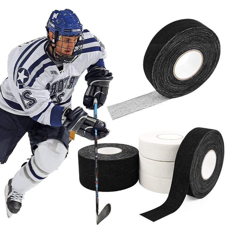1"x 25m High Quality Customized Size and Logo Manufacturer Wholesale Woven Cotton Ice Hockey Stick Tape