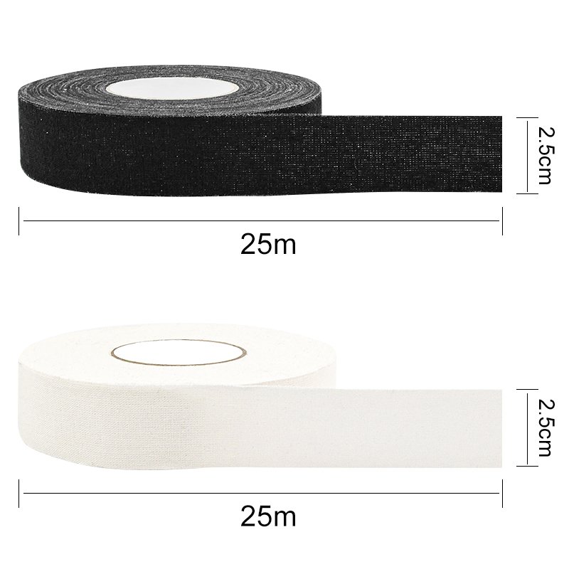 1"x 25m High Quality Customized Size and Logo Manufacturer Wholesale Woven Cotton Ice Hockey Stick Tape