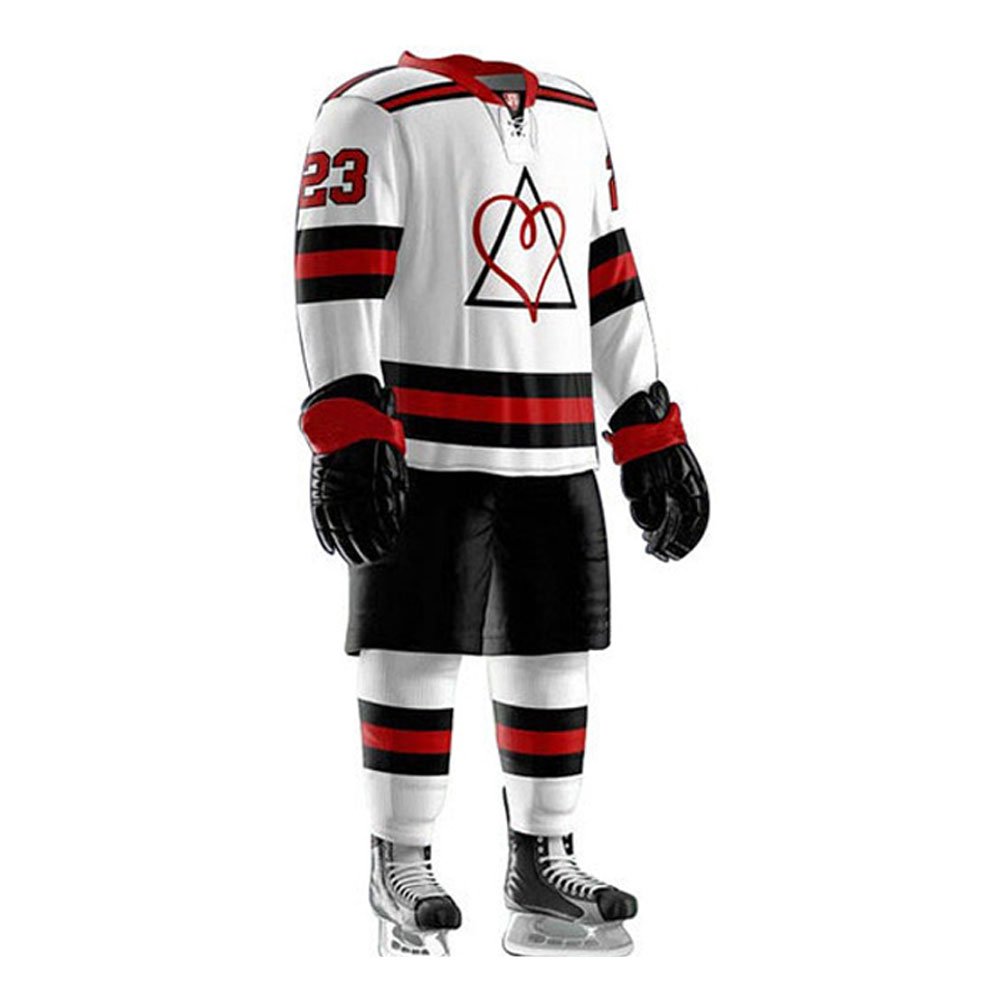 Comfortable And Breathable Ice Hockey Uniforms In Solid Color Premium Quality Unique Style Ice Hockey Uniform