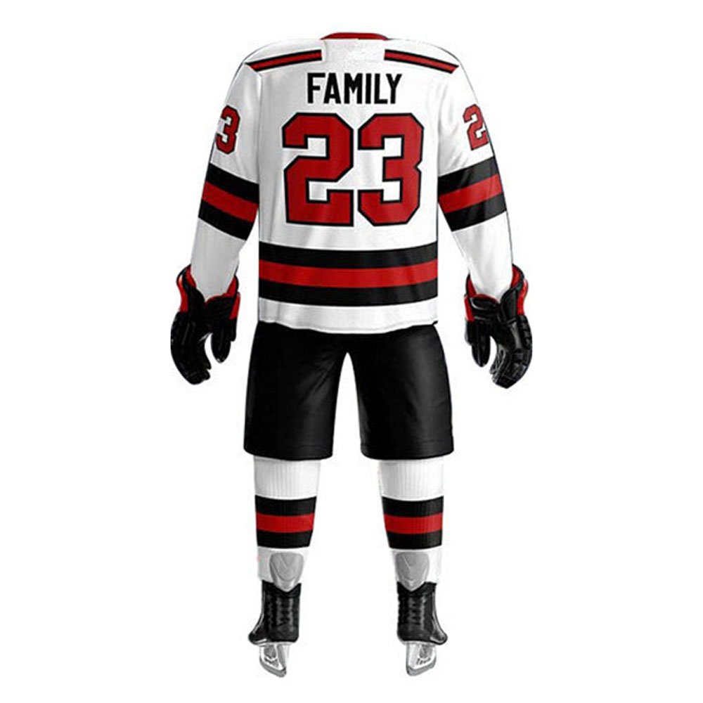 Comfortable And Breathable Ice Hockey Uniforms In Solid Color Premium Quality Unique Style Ice Hockey Uniform