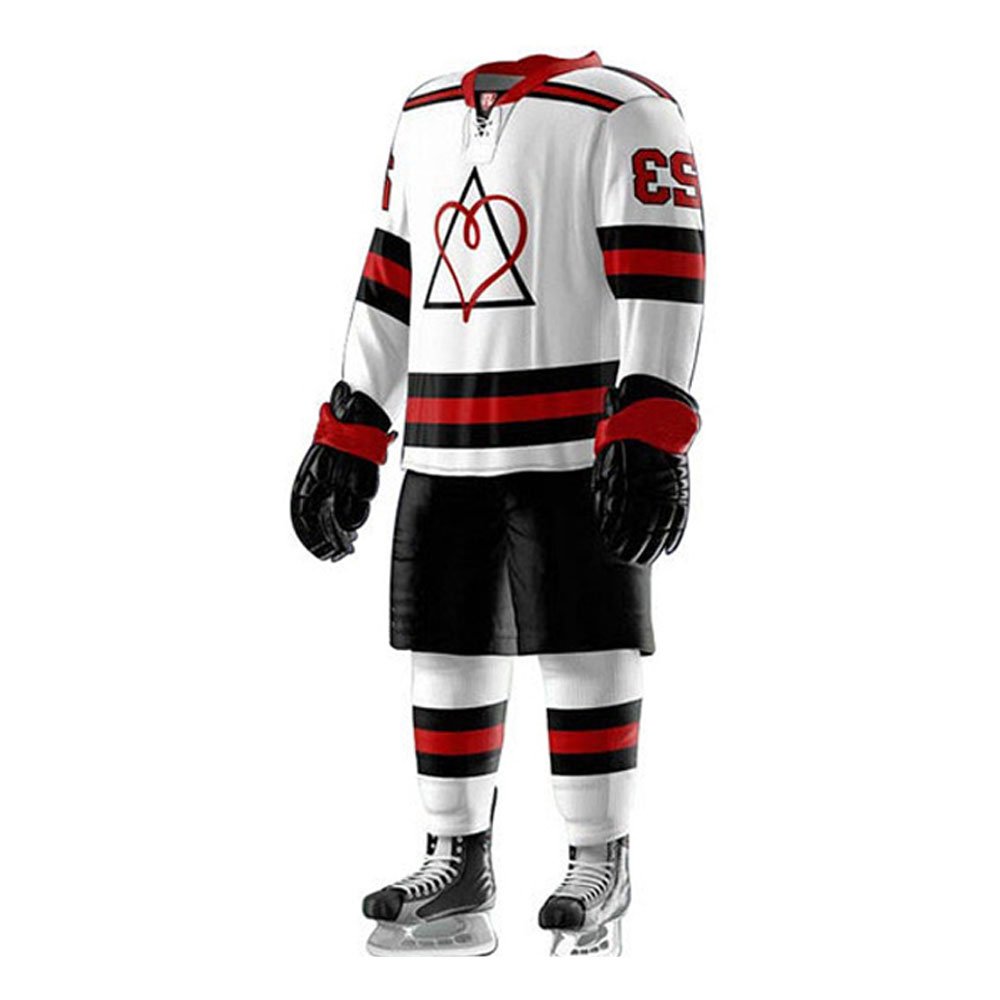 Comfortable And Breathable Ice Hockey Uniforms In Solid Color Premium Quality Unique Style Ice Hockey Uniform