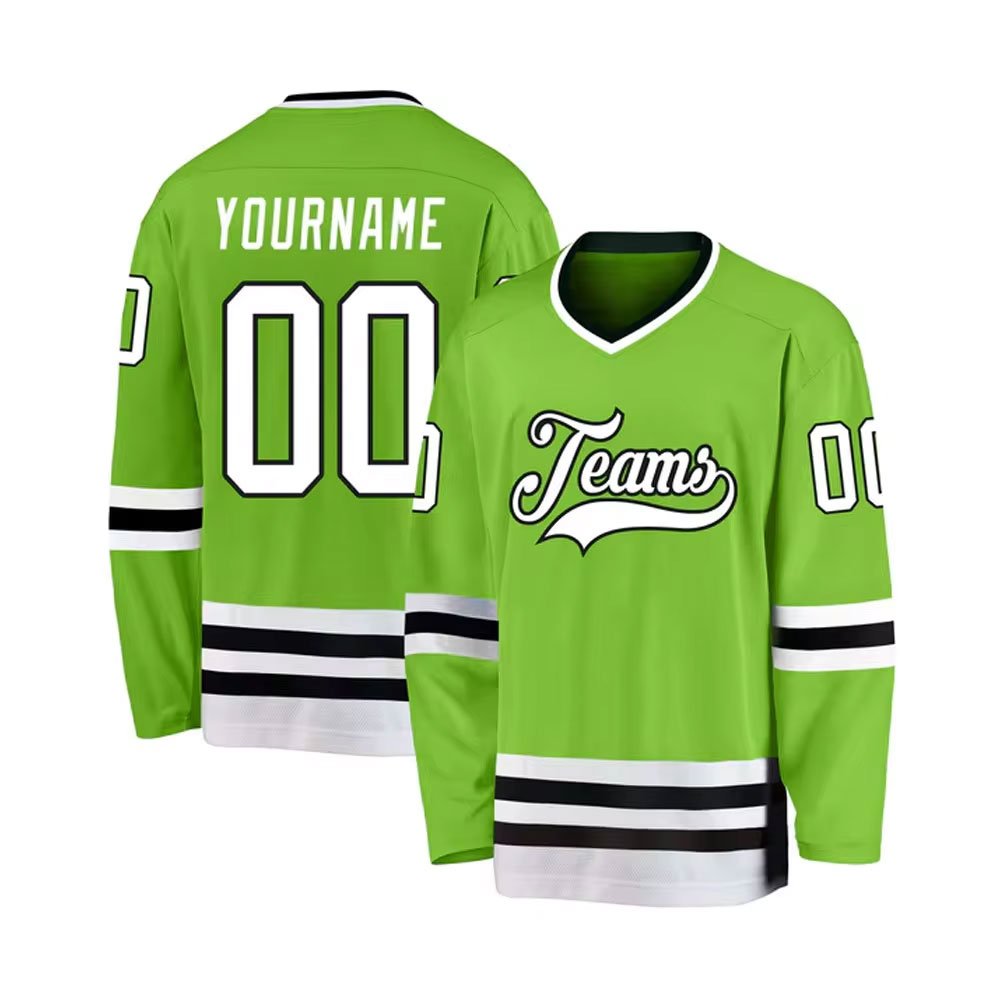 Made In Pakistan Unique Color Ice Hockey Jersey Latest Design highly breathable custom logo printed Ice Hockey Jersey OEM