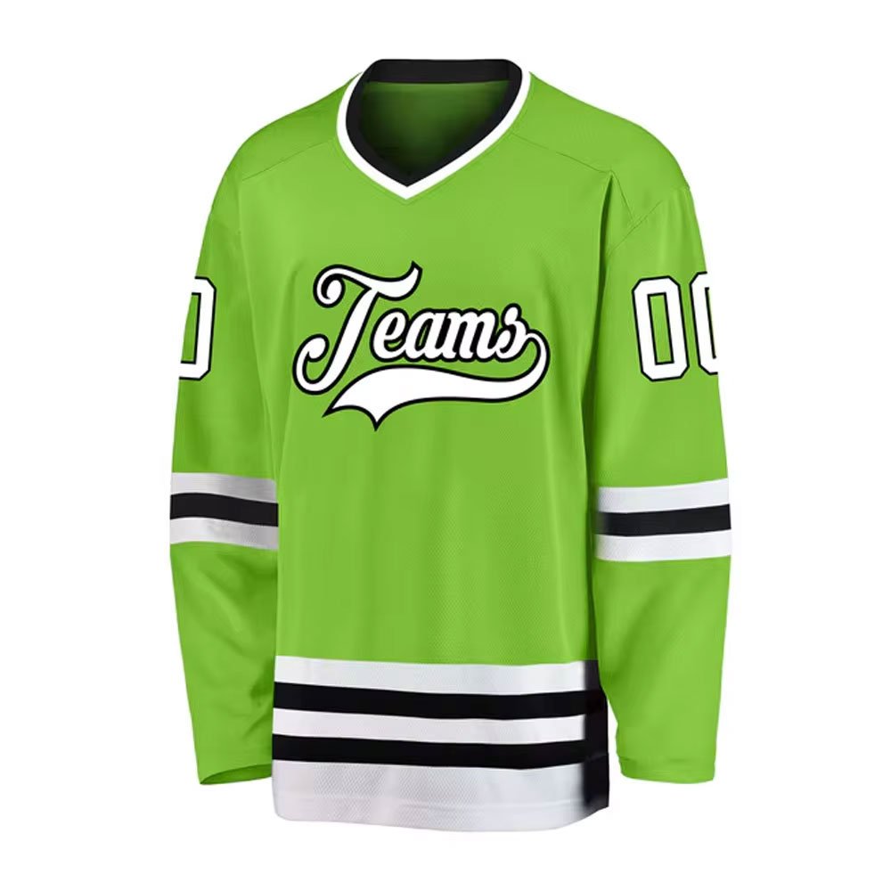 Made In Pakistan Unique Color Ice Hockey Jersey Latest Design highly breathable custom logo printed Ice Hockey Jersey OEM