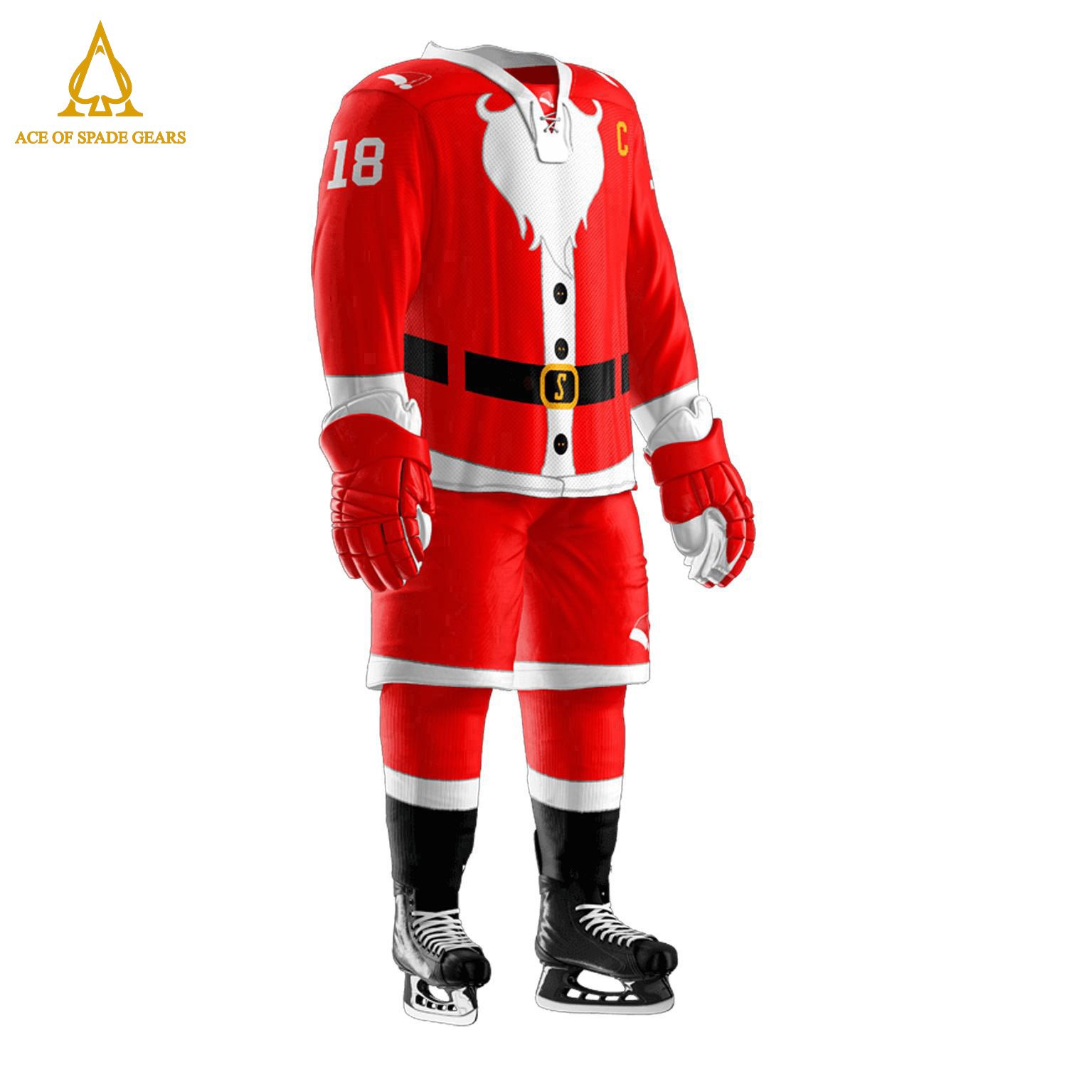Custom Team Name Polyester Made Ice Hockey Uniform Low Moq Custom Oem Design Ice Hockey Uniform