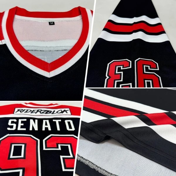 High Quality Breathable Canada Ice Hockey Jersey Customizable Toronto Design Wholesale Sublimation Mesh Uniform OEM Printing