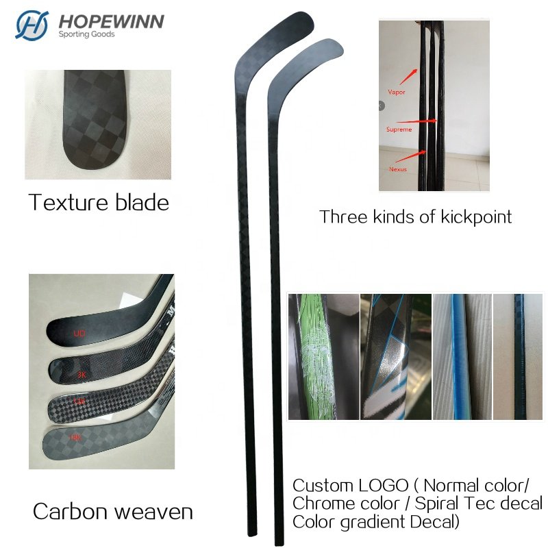 Super light weight 375g senior hockey stick composite ice