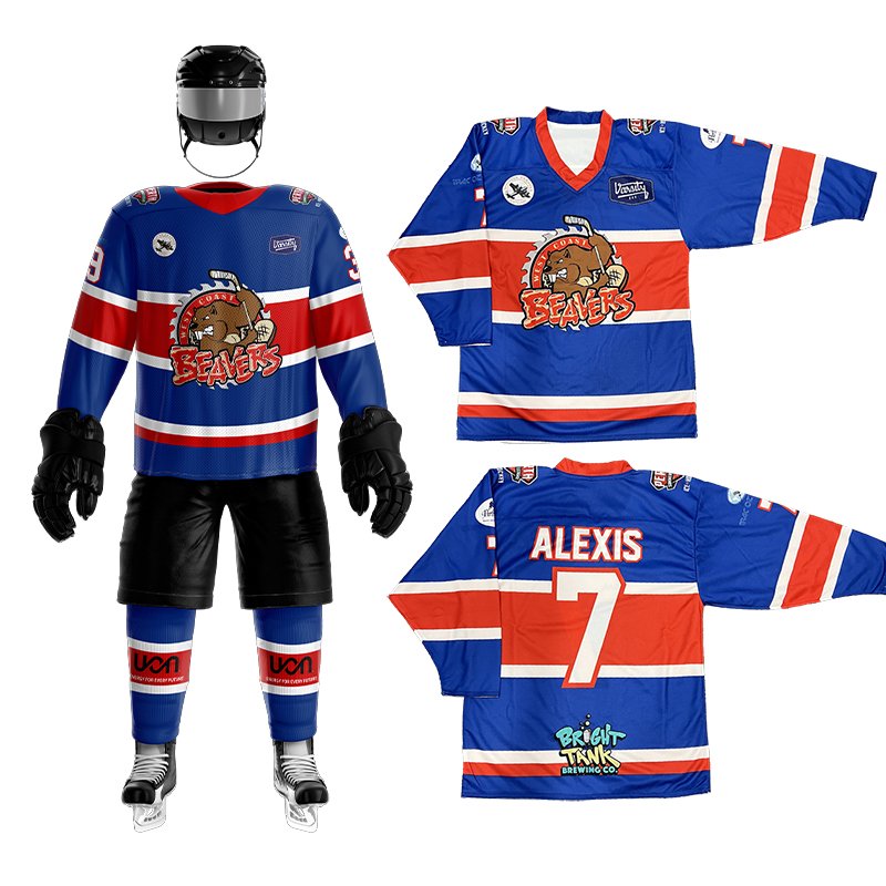 2024 Sport Team Custom Made Logo Sublimation Printed Ice Hockey Jersey reversible ice hockey jersey
