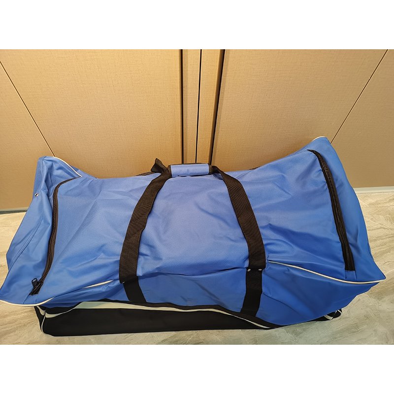 Custom Ice hockey equipment tarpaulin hockey bag wheel goalie bag large capacity