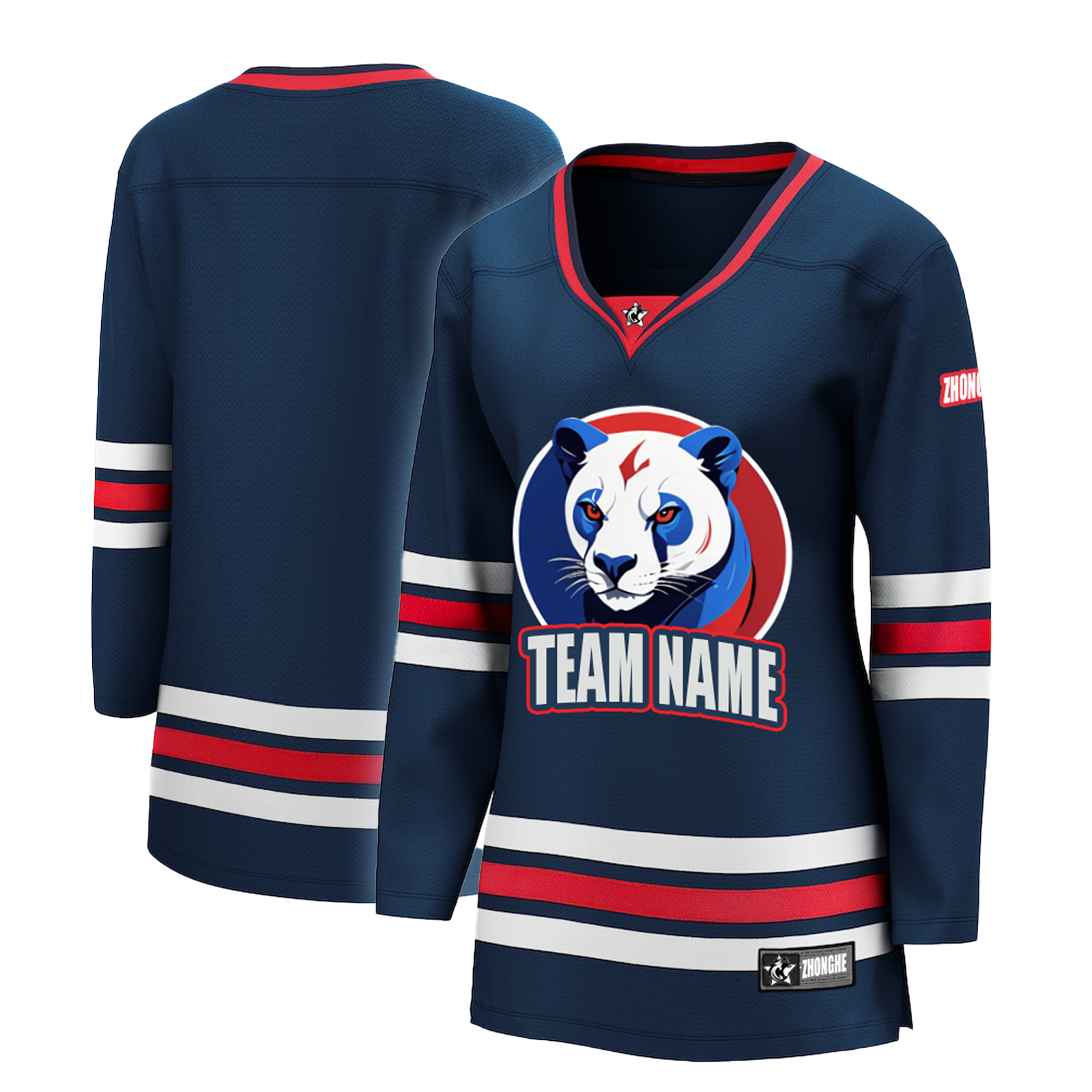 2024 Sport Team Custom Made Logo Sublimation Printed Ice Hockey Jersey reversible ice hockey jersey
