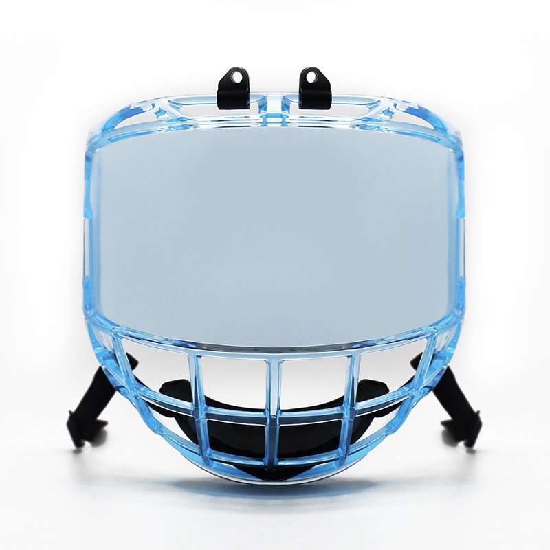 Factory Supported OEM/ODM Anti-Fog Ice Hockey Anti-Scratch Visor Both Side Ice Hockey Cage For Ice Hockey Helmet