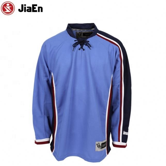 China Factory Ice Hockey Jersey With Custom Sublimation Hoodies Lace
