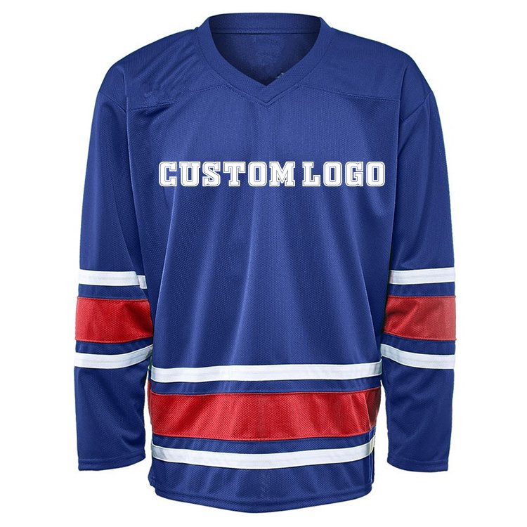Custom Embroidery Printed Logo Team Hockey Jersey Wholesale Blank Ice Hockey Uniform Clothing