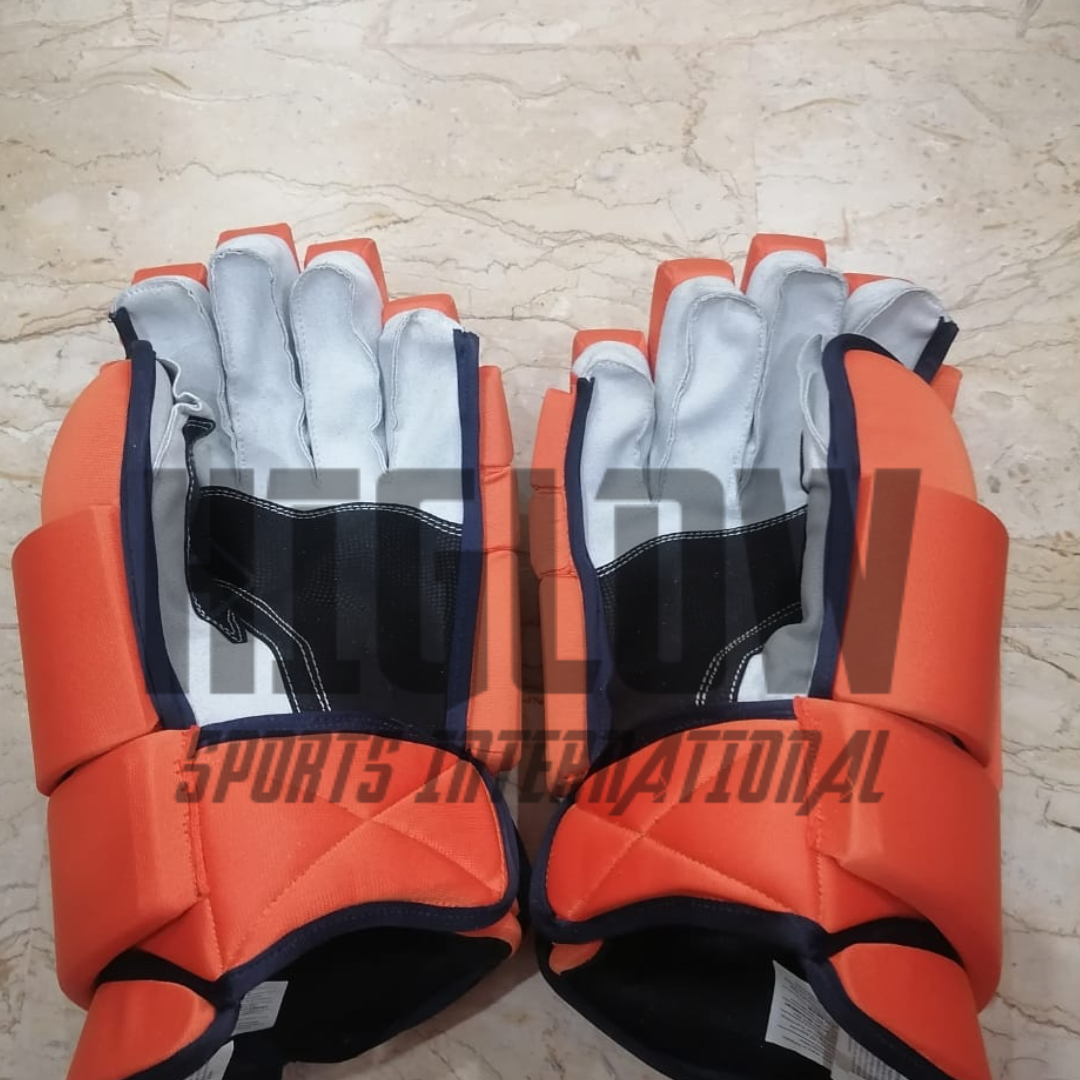 Custom Logo and Color Professional Ice Hockey Gloves with Customized Protective Gear