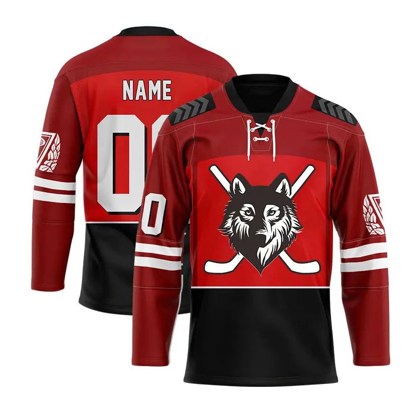 High quality fashion design international ice hockey jerseys custom embroidery hockey jersey streetwear