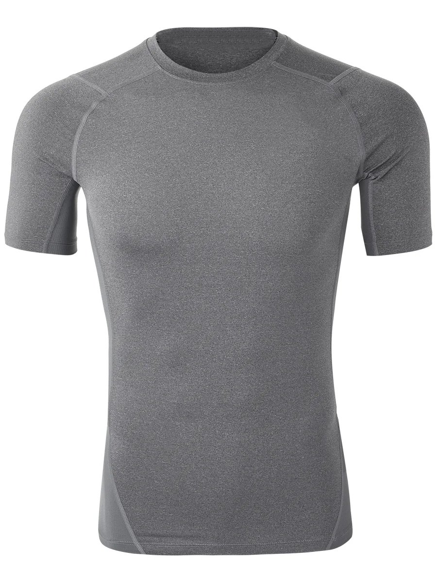 Flatlock Seams Anti-Odor Hybrid Raglan short Sleeves Compression L/S Shirt - Men's hockey jersey