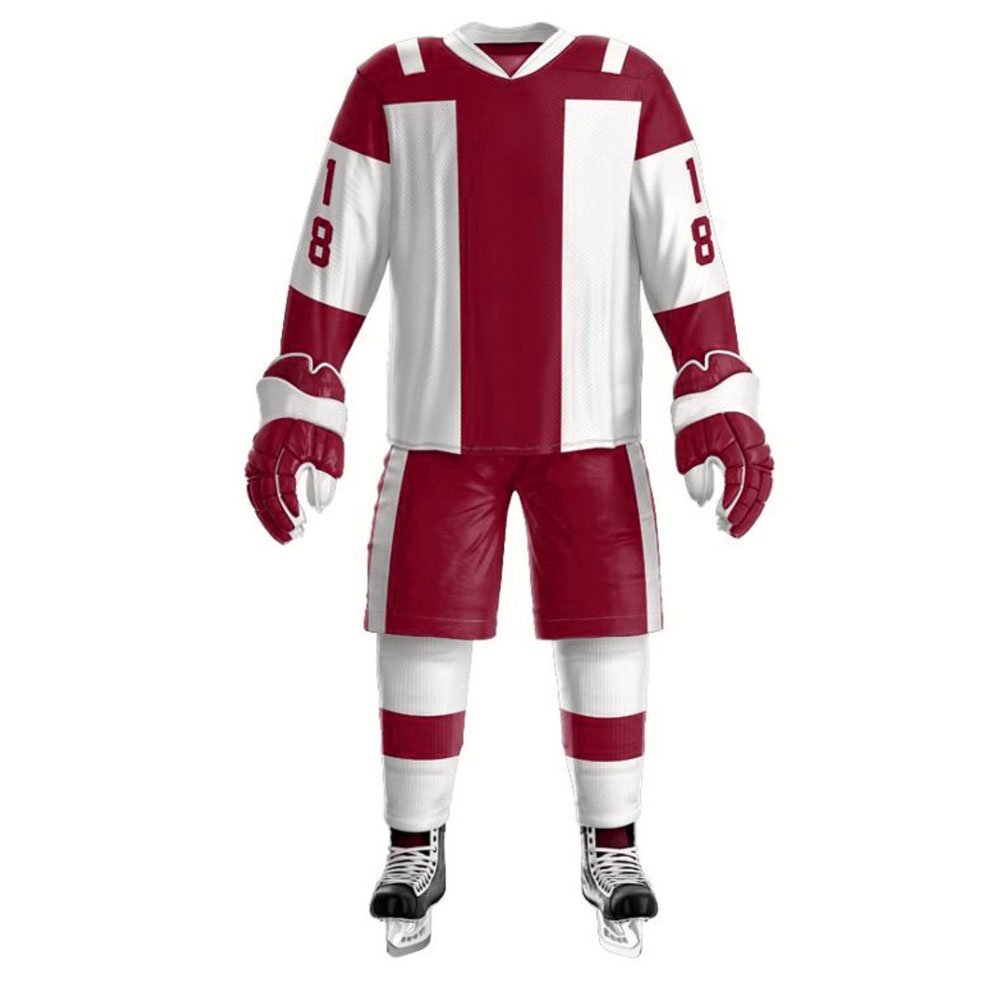 Premium Quality Ice Hockey Uniform Factory Manufacture Ice Hockey Uniform Sets Wholesale Price Ice Hockey Uniform