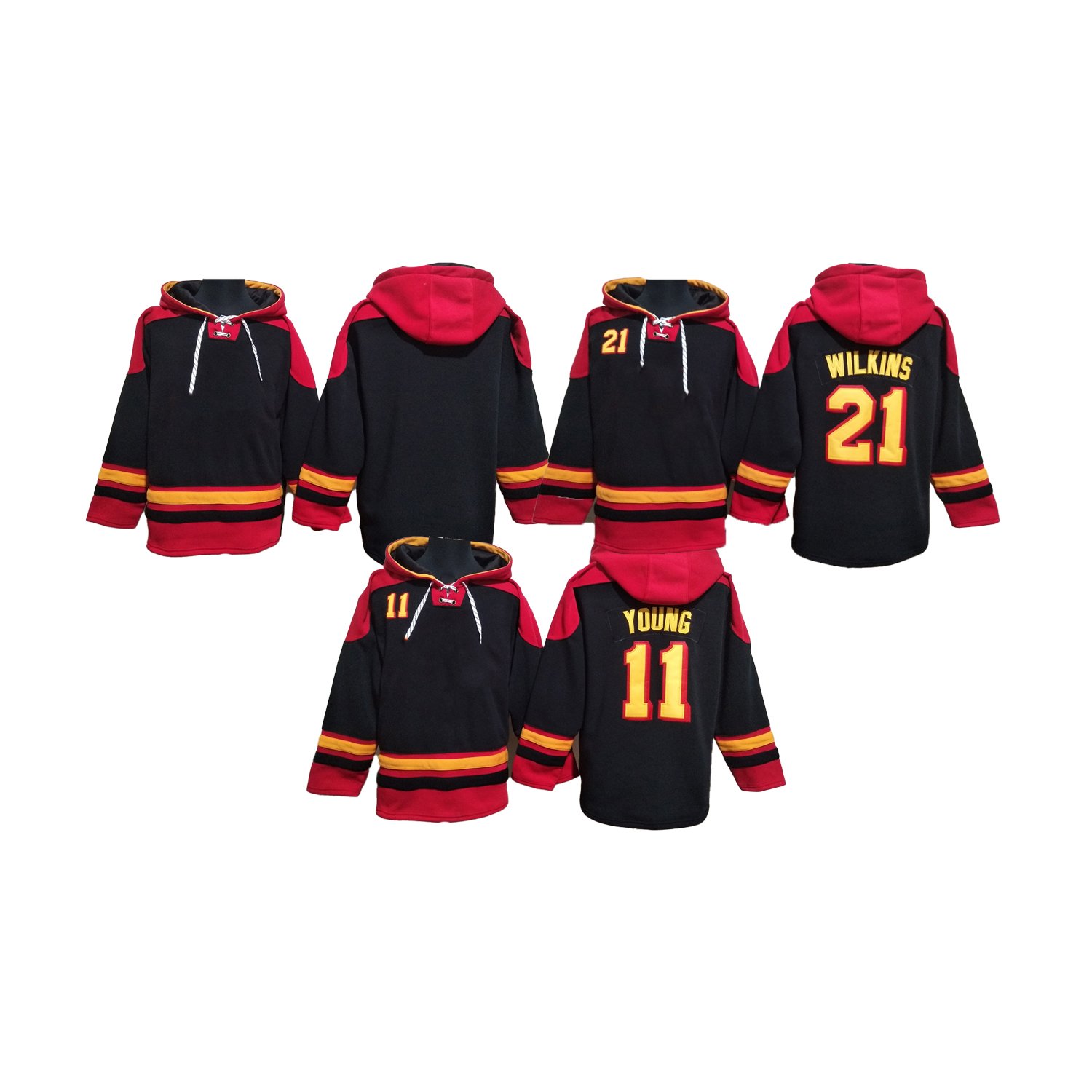 2023 New Stitched American Teams Hockey Jerseys Atlanta 11 Young 21 Wilkins Can Custom Logo Name