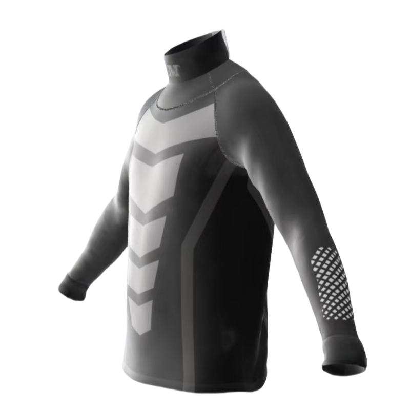 Manufacturers Custom Ice Hockey Neck Guard Adult Top Guard Shirt Long Sleeve Protection Ice Hockey Base Layer Shirt