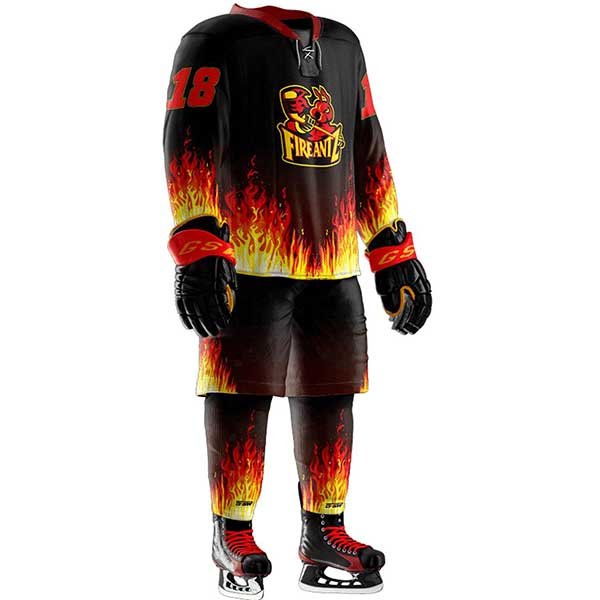Top Quality 100% Polyester Team Breathable Field Hockey Jersey Men Sublimation Ice Hockey Uniform
