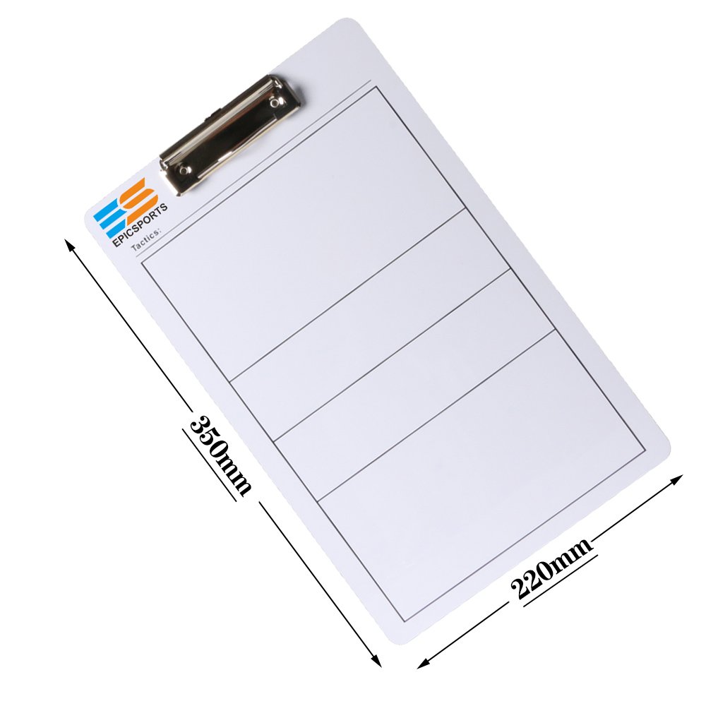 Custom Ice Hockey Handheld Coach Board PVC Tactical Whiteboard Double Sides Printing Clipboard with Pen