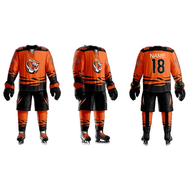Custom made Christmas ice hockey jerseys sublimated wholesale blank hockey jersey team set hockey jerseys