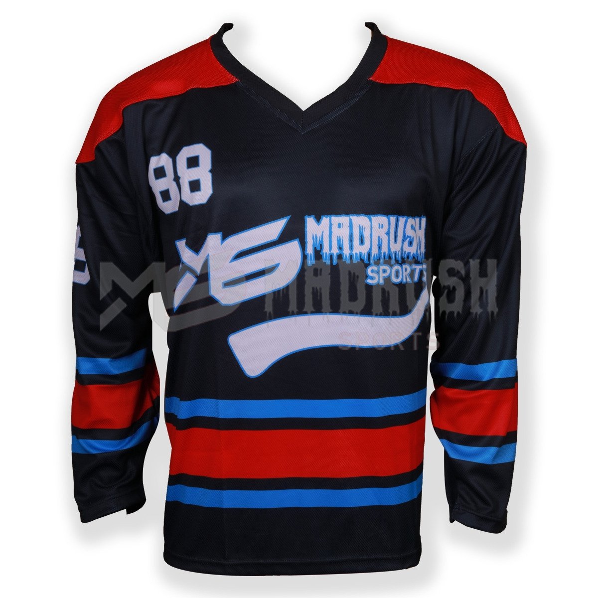 Customizable Ice Hokey Uniform Jersey High Quality Wholesale comfortable bird eye mesh Fabric