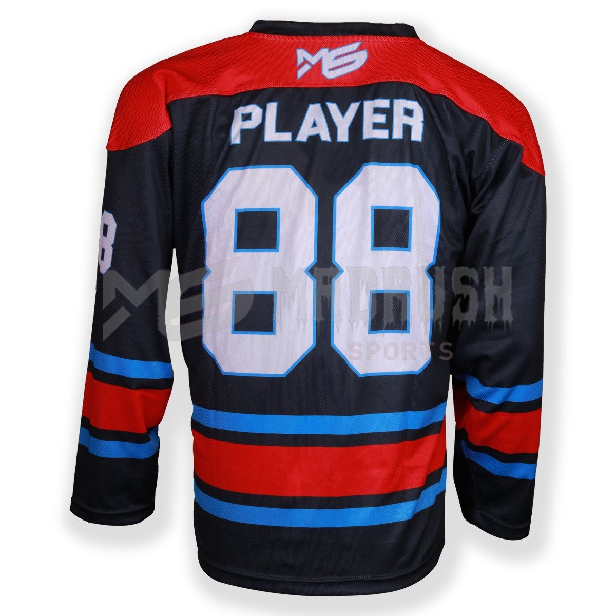 Customizable Ice Hokey Uniform Jersey High Quality Wholesale comfortable bird eye mesh Fabric