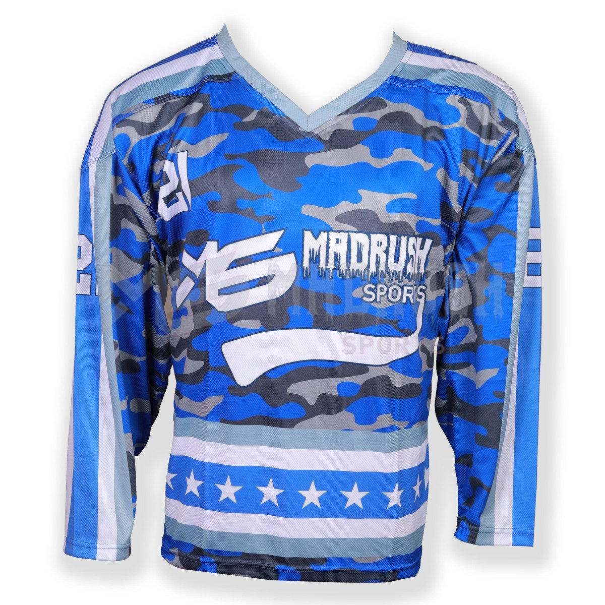 Customizable Ice Hokey Uniform Jersey High Quality Wholesale comfortable bird eye mesh Fabric